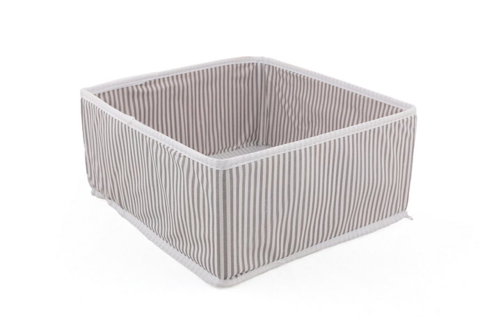 Hermia D2 Set Organizador Gris y Blanco de Tejido, 4 Piezas para el Hogar, Duradero y Elegante